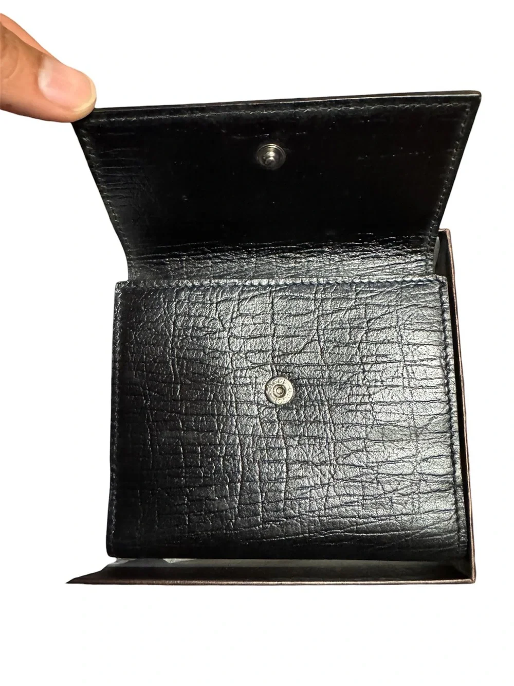 Gucci Practical Black Leather Wallet ( READ )